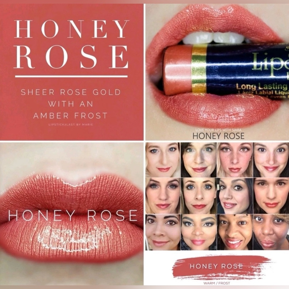🌻 LipSense Honey Rose Lip Color Full Size Sealed NEW
